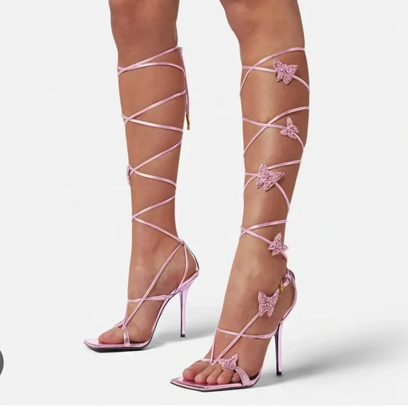 【Versace】 x Dua Lipa 'Butterflies' 95mm ミュール Versace | Shoes | Versace X Dua Lipa Butterfly Sandals